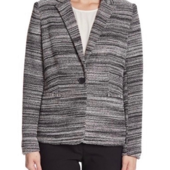 NWT Philosophy Button Front Grey/Black/White Blazer size Small - Picture 3 of 4